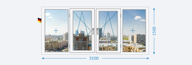Цены на окна и балконы домов серии 1-515/9м.
